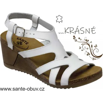 Dámská zdravotní obuv SANTÉ IB/8287 sandál bílý, A bílá - 40
