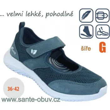 Dámská zdravotní obuv SANTÉ WD/MARY NAVY vych. obuv modrá vel.36-42, modrá - 36