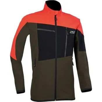 Pánská softshellová bunda Bunda X-treme Breeze červeno/zelená velikost oblečení 3XL