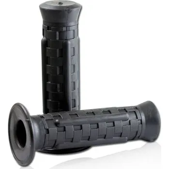 HSM Gumové gripy na motorku SUPER GRIPP Basic - 7/8´´ 22mm, černé, uzavřené, délka 125 mm