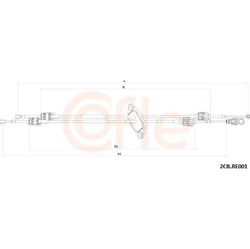 Tažné lanko, ruční převodovka COFLE 92.2CB.RE001
