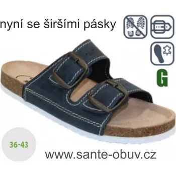 Dámská zdravotní obuv SANTÉ D/21N/82/BP TONIO pantofel vel.35-43 , modrá - 37