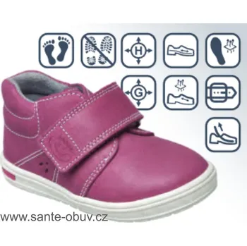 Dámská zdravotní obuv SANTÉ N/611/101/079 zdravotní obuv růžová vel.21-26, --- - 24