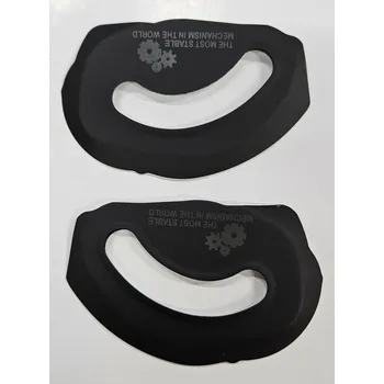 Motodoplněk Hliníkové krytky mechanismu zvedání brady, pro přilbu LS2 FF900, matná černá, 2 kusy (P+L)