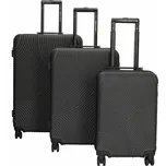 Sada 3 cestovních kufrů Enrico Benetti Kanes S,M,L - černá