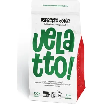 Káva Velatto Espresso Dolce zrnková káva 1 kg
