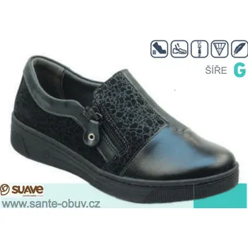 Dámská zdravotní obuv SANTÉ CS/14021 BLACK vycházková obuv vel.37-42, --- - 42