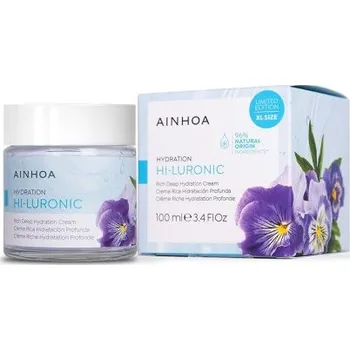 Pleťový krém Ainhoa Hi-luronic Rich Deep Hydration Cream - Výživný hloubkově hydratační krém 100 ml