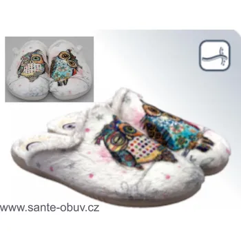 Dámská zdravotní obuv SANTÉ AB/24116 OWL CRUDO domácí obuv, papuče vel. 35-43, --- - 36