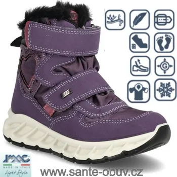 Dámská zdravotní obuv SANTÉ IC/481669 VIOLET zimní obuv vel.28-35, --- - 31