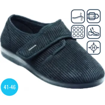 Dámská zdravotní obuv SANTÉ MJ/6092 ANTRACIT HALLUX obuv vel.41-46, antracit - 45