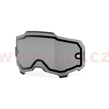 Motocyklové brýle 100percent náhradní plexi pro brýle 100% ARMEGA kouřové DUAL, Anti-fog