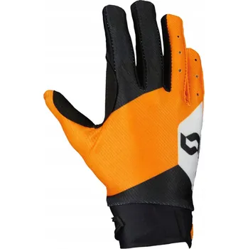 Moto rukavice Rukavice Scott Junior Track Evo černo-oranžové, velikost M