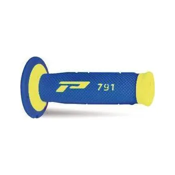 PROGRIP gripy PG791 OFF ROAD (22+25mm, délka 115mm) barva žlutá fluo/modrá (dvoudílné) (79