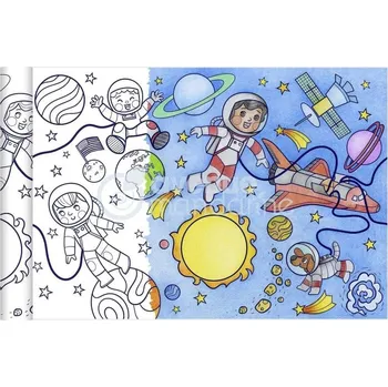 Antistresové omalovánky Avenue Mandarine Omalovánky v roli 5x0,35m - různé motivy - vesmír, pohádka, ekosystém, moře, dinosauři, statek Omalovánky: vesmír