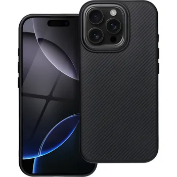 Pouzdro na mobilní telefon Černé pouzdro Carbon Elite Mag s MagSafe pro Apple iPhone 15 (Carbon Elite Mag Cover kompatibilní s MagSafe pasuje na Apple iPhone 15 černý)