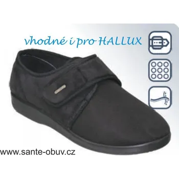 Dámská zdravotní obuv SANTÉ MJ/6092 ČERNÁ HALLUX obuv vel.42-46, --- - 42