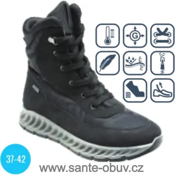 Dámská zdravotní obuv SANTÉ IC/259198 NERO vycházková obuv, černá - 41