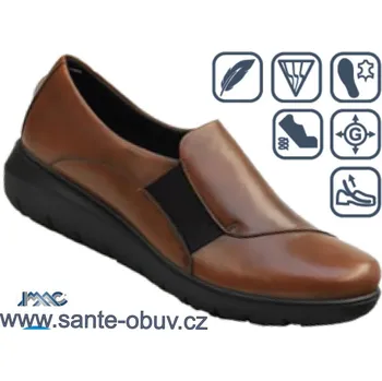 Dámská zdravotní obuv SANTÉ IC/455830 COGNAC vycházková obuv vel.37-42, --- - 38