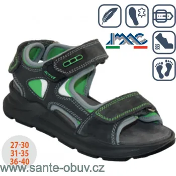 Dámská zdravotní obuv SANTÉ IC/582900 GRIGIO vych. obuv vel.27-40, --- - 27