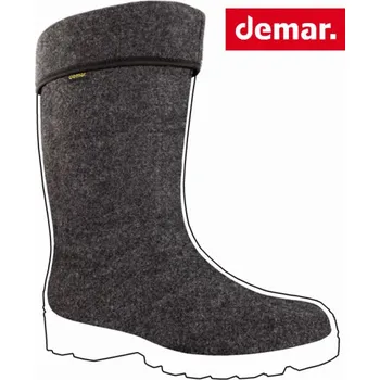 Dívčí holínky DEMAR GRANDER vložky 5160 náhradní zateplení, černá - 48