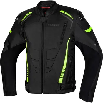 Moto oblečení Moto bunda Ozone Pulse, černá žlutá textilní bunda, 3XL