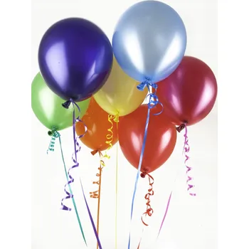 Obraz Plakát Vícebarevné balónky bez rámu 39,5 x 55 cm