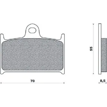 Brzdový komplet Brenta brzdové destičky sintrované FT4127