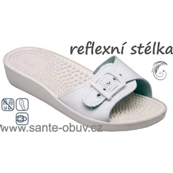Dámská zdravotní obuv SANTÉ SI/03C BÍLÁ zdravotní pantofel , bílá - 39