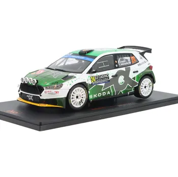 autíčko IXO MODELS Škoda Fabia Rally2 No.24 Rally Monte Carlo 2023 1:18