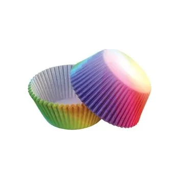 Košíčky na muffiny - Duhové /50 ks