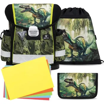 Školní batoh Školní aktovka Belmil 403-13 Classy Lost World (set s penálem a sáčkem) + DÁREK