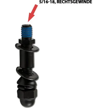 Zrcátko pro motocykl HSM Adaptér na zrcátko Harley-Davidson, černý, 5/16-18 pravý