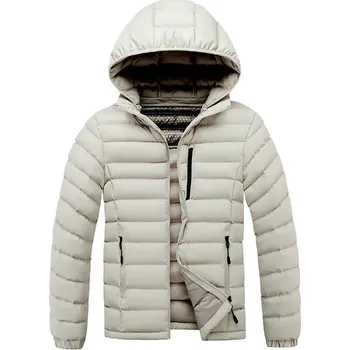 Pánský zimní kabát Pánská zimní bunda ND781 Barva: Khaki, Velikost: 3XL