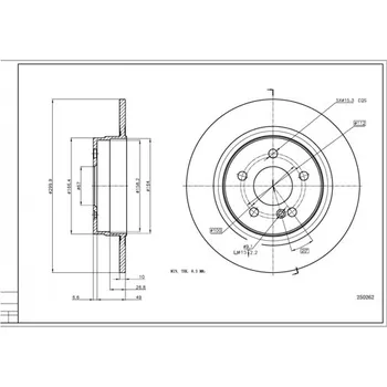 Brzdový kotouč Brzdový kotouč HART 250 262