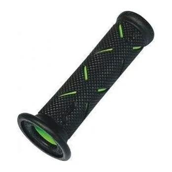 PROGRIP gumové gripy rukojetí PG717 ROAD (22+25mm, délka 122mm) barva černá/zelená (dvoudí
