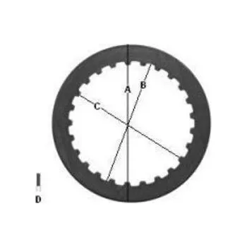 Spojka TRW MES337-8 spojkové plechy