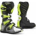 Dětské FORMA GRAVITY šedo/bílo/neonově žluté Boty moto boty 33