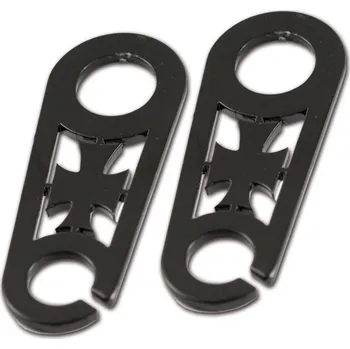 Osvětlení pro motocykl HSM Držáky blinkrů, černé, až M8/M10, na tlumič