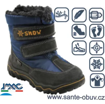 Dámská zdravotní obuv SANTÉ IC/483768 GRIGIO zimní obuv vel.21-26, --- - 25