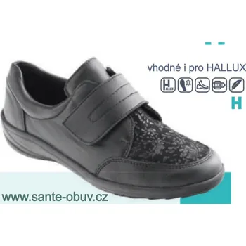 Dámská zdravotní obuv SANTÉ AO/9166 BLACK vych. obuv, černá - 39