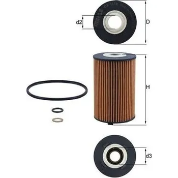 Olejový filtr Olejový filtr MAHLE OX 1158D