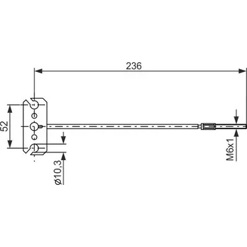 Brzdový systém Tažné lanko, parkovací brzda BOSCH 1 987 477 226
