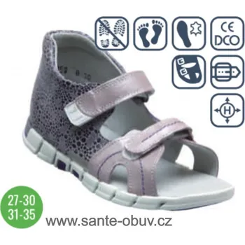 Dámská zdravotní obuv SANTÉ N/950/802/T76/P56 RŮŽOVÁ zdravotní obuv vel.27-30, růžová - 30