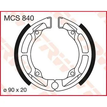 Brzdová čelist TRW MCS840 brzdové pakny čelisti na motorku
