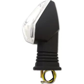 Osvětlení pro motocykl HSM LED blinkry Suzuki na motorku, čiré sklo, černá, přední pravý / zadní levý