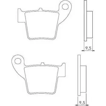 Brzdový komplet Brenta organické brzdové destičky FT3046