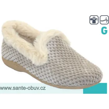 Dámská zdravotní obuv SANTÉ AB/23814 BEIGE domácí obuv vel.37-42, --- - 39
