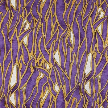 Úplet N6933 fialovo-okrový vzor, š.150