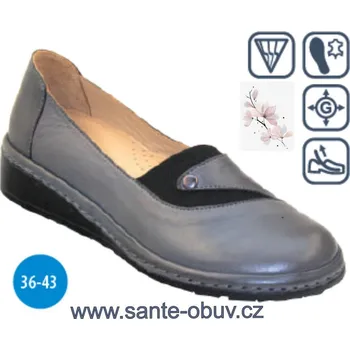 Dámská zdravotní obuv SANTÉ AZ/4141 GREY vych.obuv vel.36-44, --- - 36